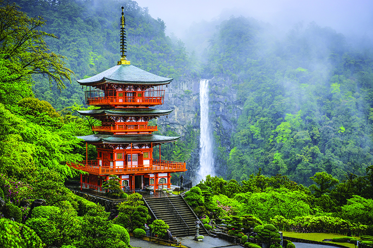 Japan Seigantoji Pagoda and Nachi Falls