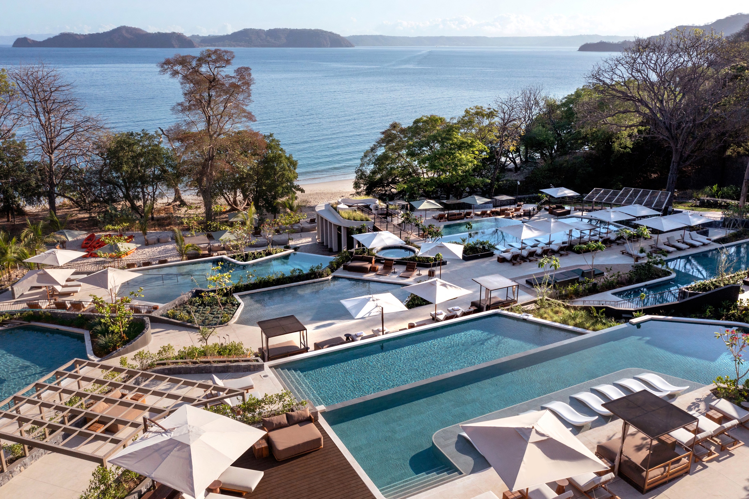 The pools at Waldorf Astoria Punta Cacique