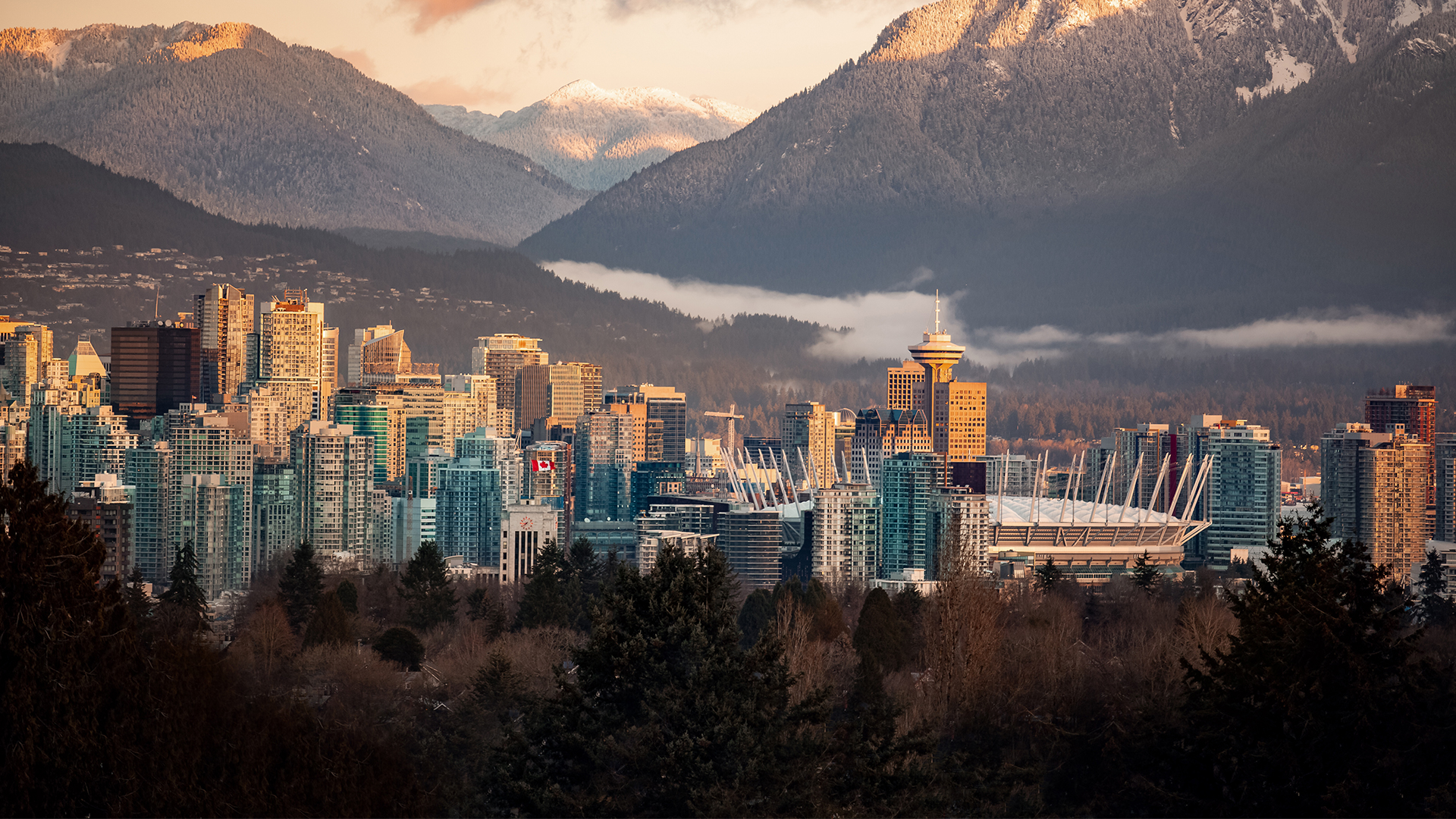 Downtown Vancouver from Queen Elizabeth Park