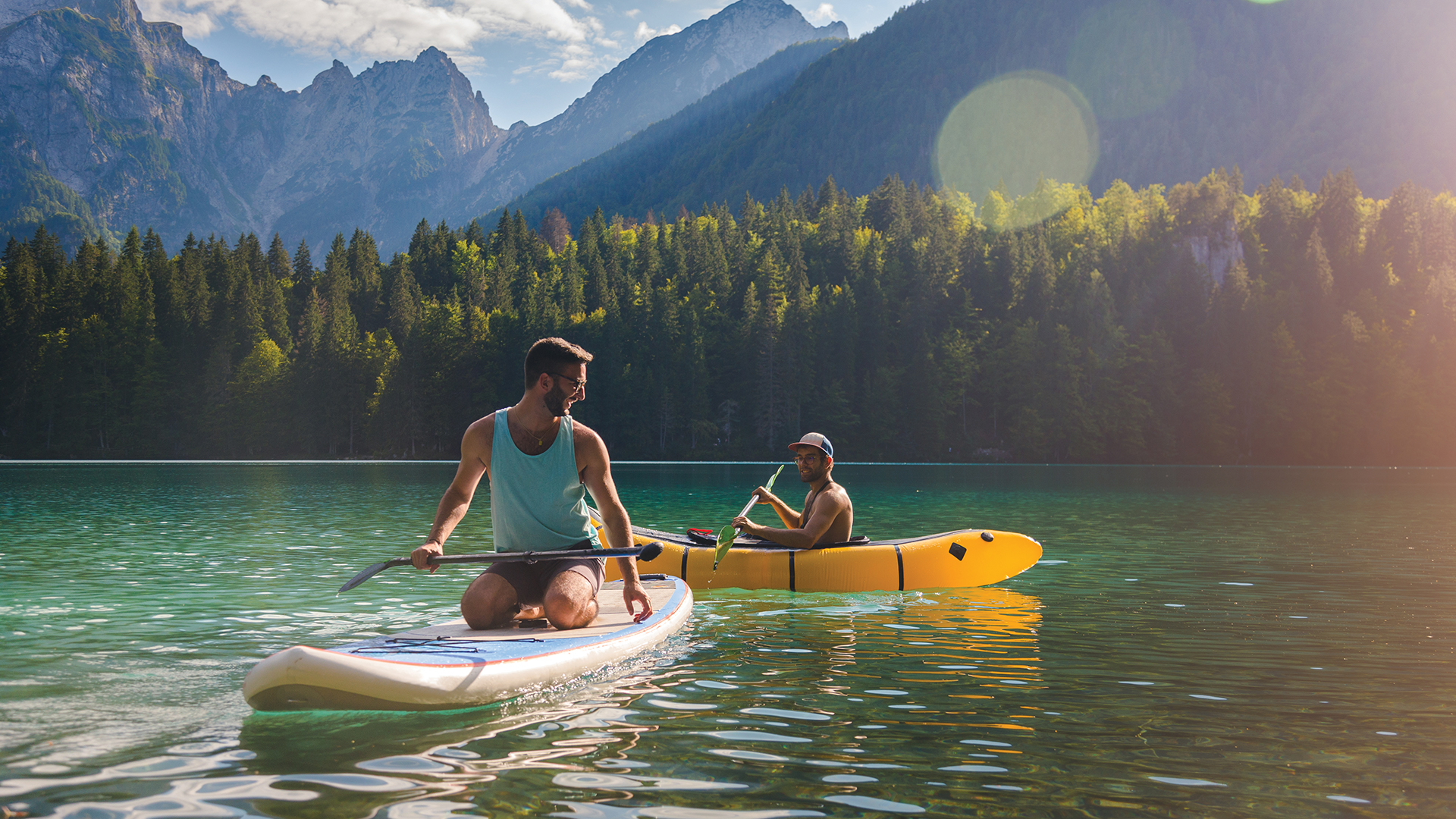 Water sports on Alpine Lake