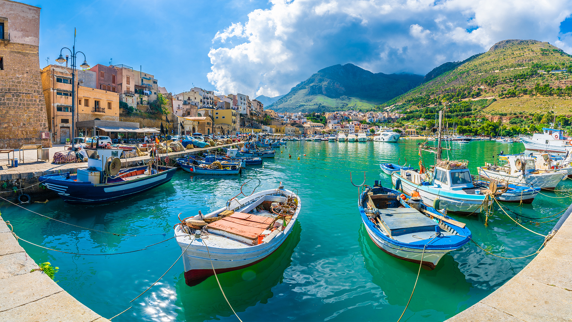 Boats on a river